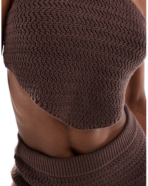 Crop top 4th & Reckless en coloris Brown