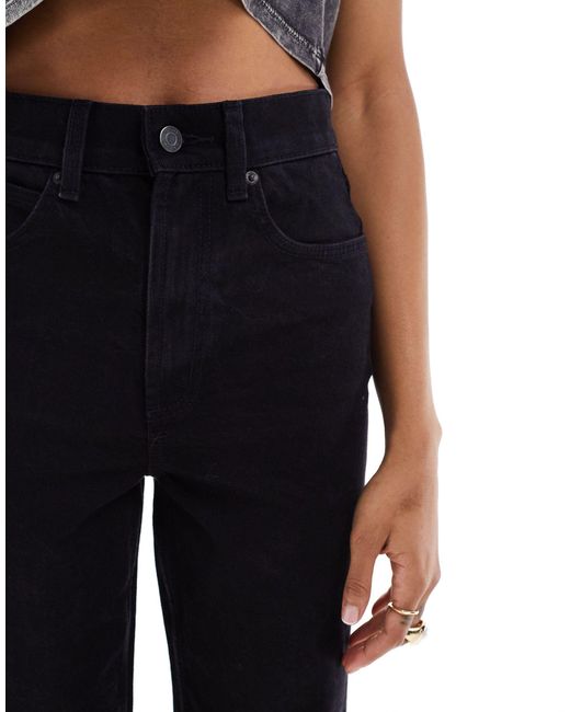 ASOS Black Asos Design Tall Cropped Easy Straight Jean