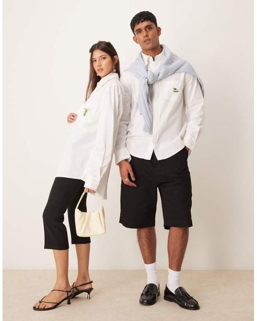 Sister Jane Natural Bouquet Embroidered Shirt