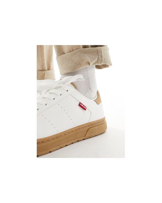 Piper - sneakers bianche con logo e suola di Levi's in White da Uomo