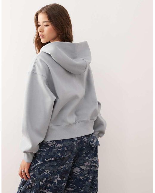 Felpa Con Cappuccio Oversize Morbida di Weekday in Gray