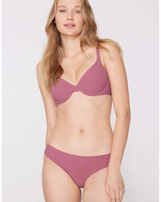 Tezenis Pink Laser Cut Brazilian Briefs