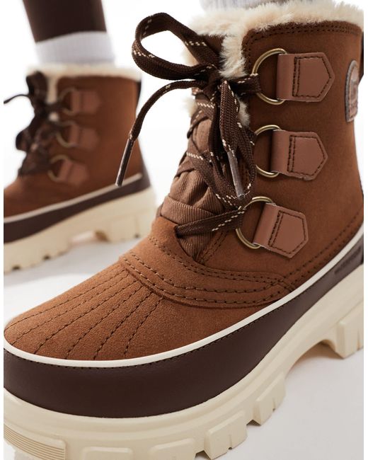 Sorel Brown Tivoli V Wp Waterproof Boots