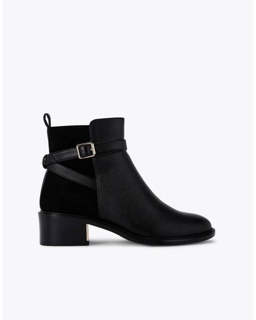 KG by Kurt Geiger Black Helen Low Ankle Boots
