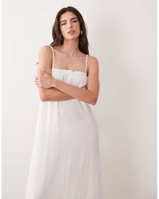 JDY Petite Pink Cheesecloth Sleeveless Maxi Dress
