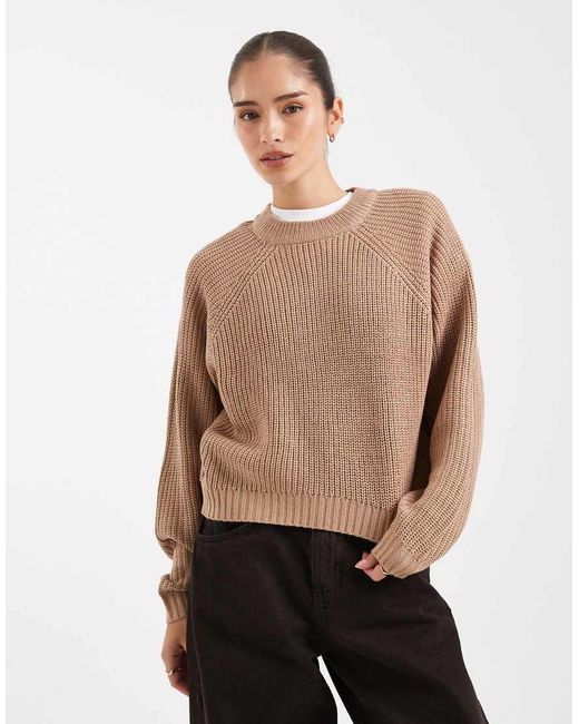 Threadbare Trui Met Hoge Hals in het Brown