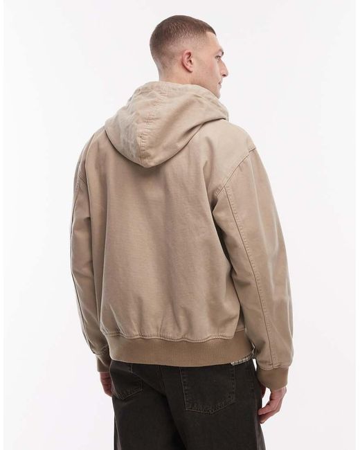 Giacca Bomber Sfoderata di Dickies in Natural da Uomo