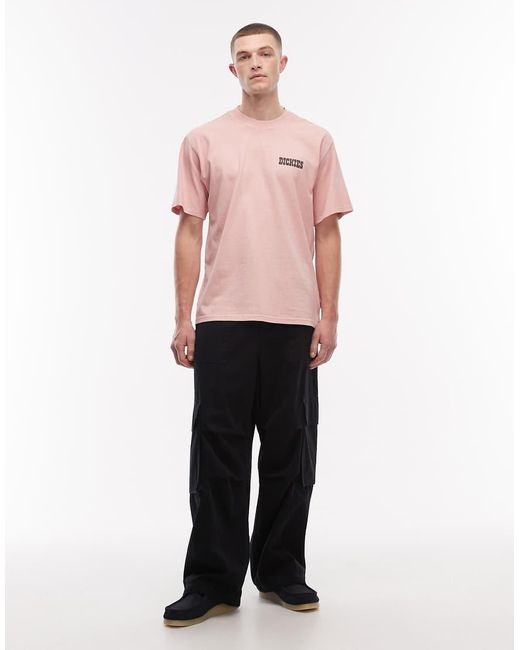Dickies Pink Buchtell Back Print T-shirt for men