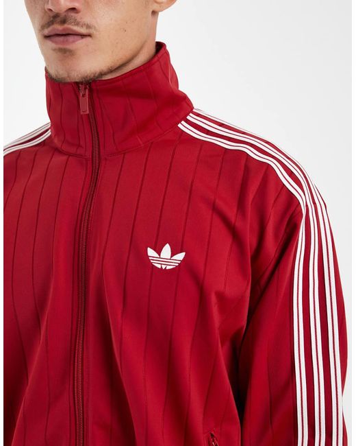 Adidas Originals Red Firebird Drop Needle Track Top for men