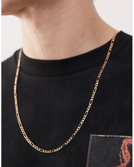 FADED FUTURE Black Figaro Chain Necklace for men