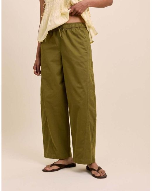 Nobody's Child Natural Barrel Leg Trousers