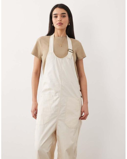 Free People Natural Boho Chuck On Dungarees