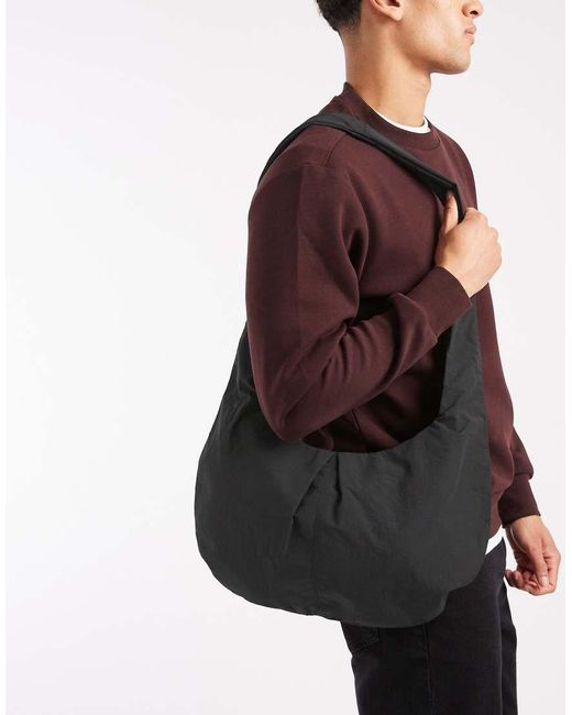 ASOS Black Small Sling Cross Body Bag for men