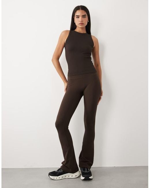 4505 Black Seamless Lightweight Ribbed 90s Racer Tank Top