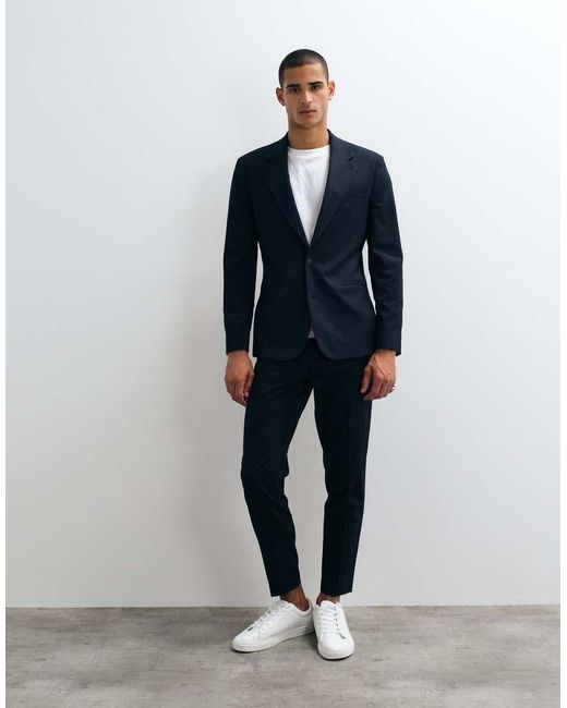 ASOS Blue Slim Suit Jacket for men