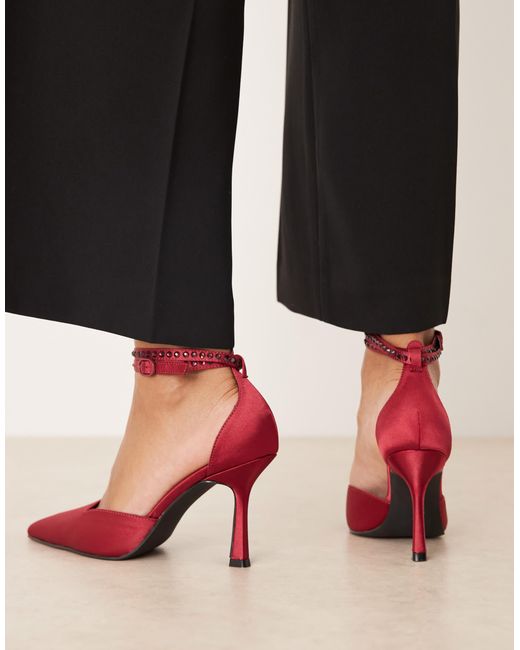 Raid Black – etanah – spitze pumps aus satin