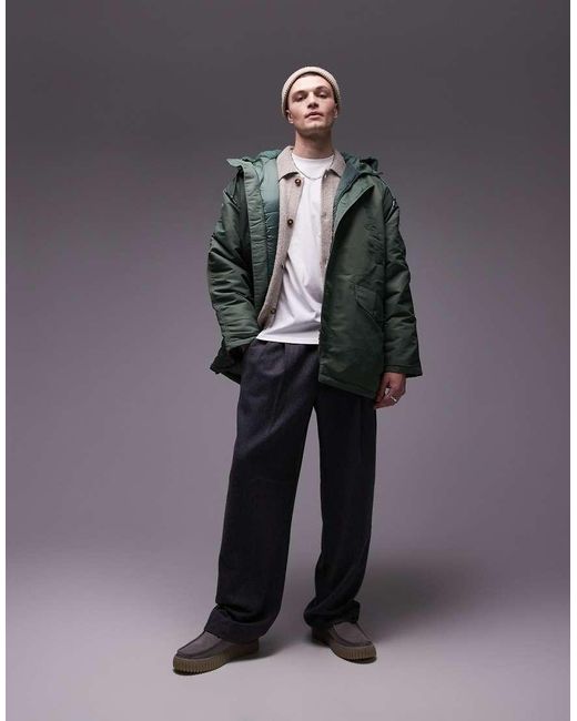 Carhartt Green Olten Parka Jacket for men