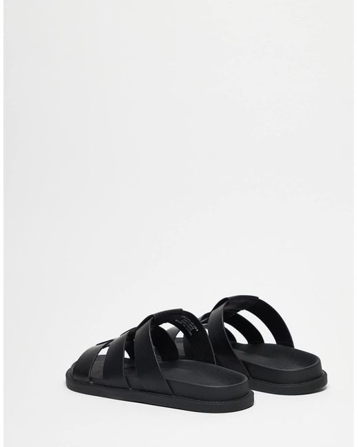 ASOS White Classic Strap Sandals for men