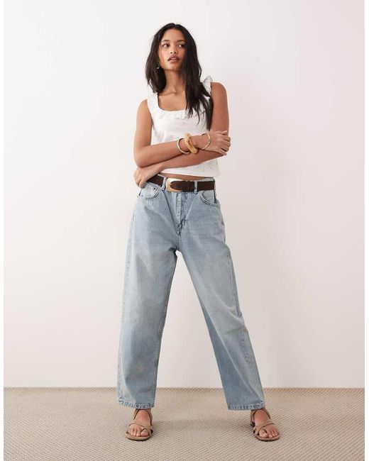 ASOS White Frill Detail Scoop Neck Broderie Vest