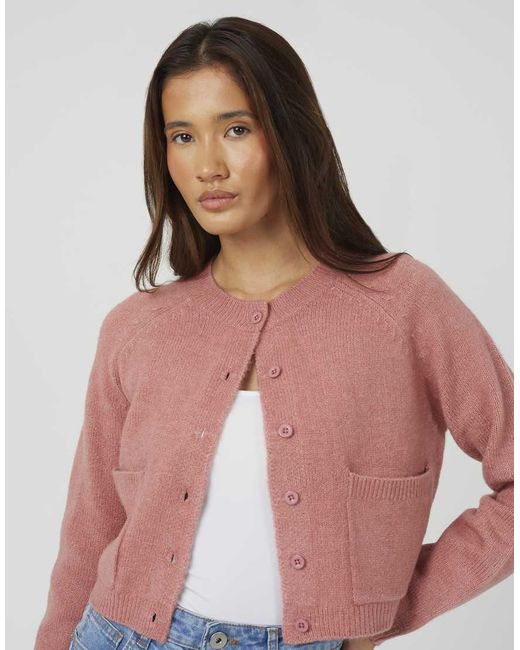 Brave Soul Blue Raglan Sleeve Soft Knit Cardigan