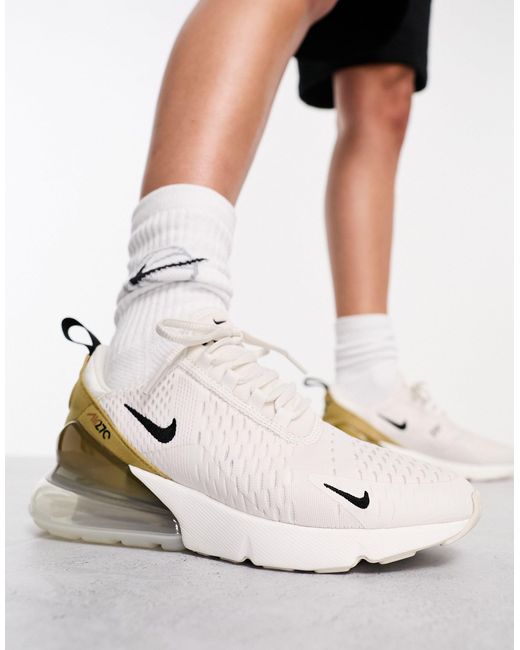 Air max 270 - sneakers da donna bianche e oro di Nike in Black