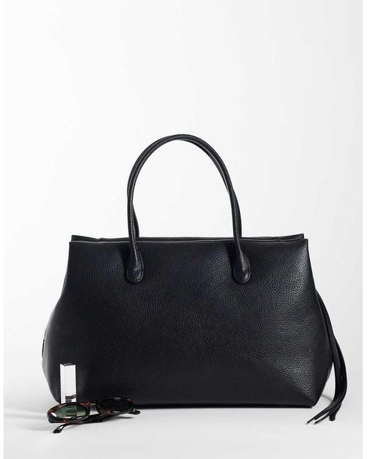 Gina Tricot Black Pu Tote Bag