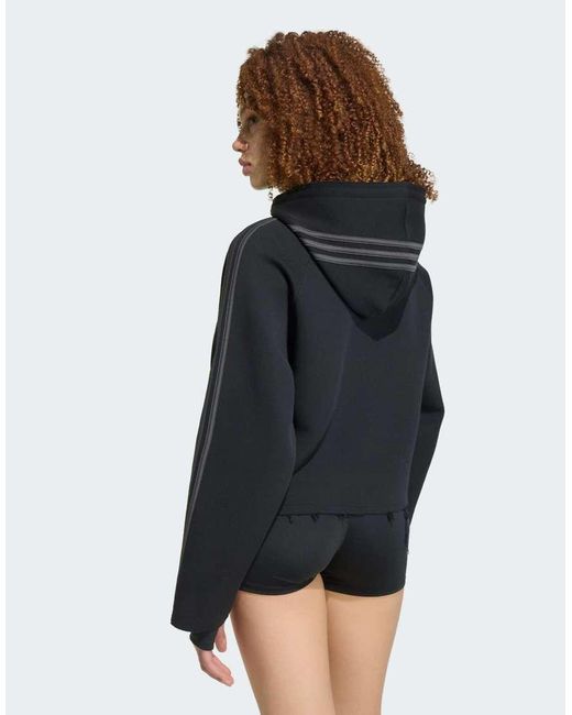Adidas Originals Black Sst 2.0 Cropped Hoody