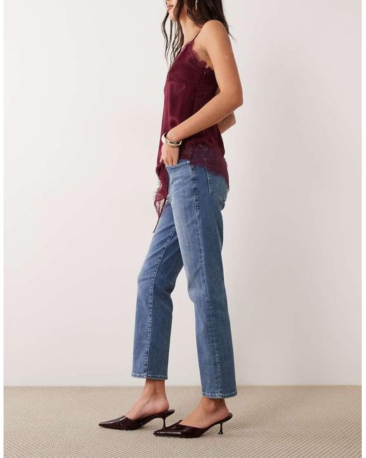 GOOD AMERICAN Blue Good Legs Straight Leg Jeans