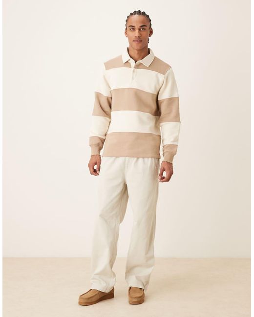 Mango Natural Cotton Mix Rugby Sweatshirt for men