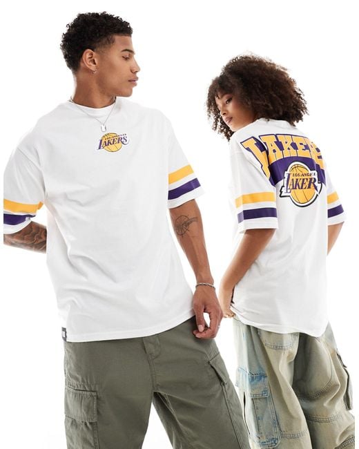 KTZ White Unisex La Lakers Arch Graphic T-shirt