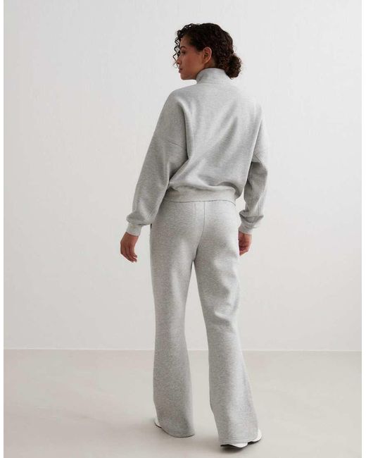 Aim'n Gray Melange Varsity Sweat Half Zip