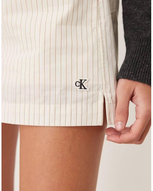 Calvin Klein Black Poplin Shorts