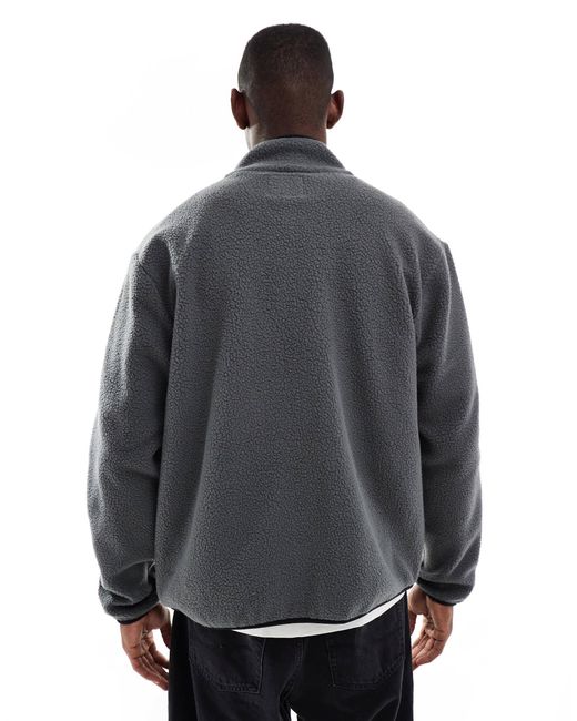 Jack & Jones Gray Borg Fleece for men
