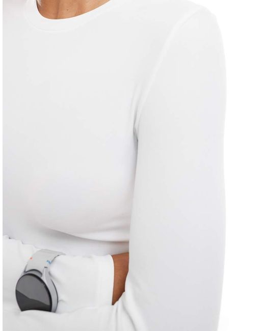 agon® White Long Sleeve Top