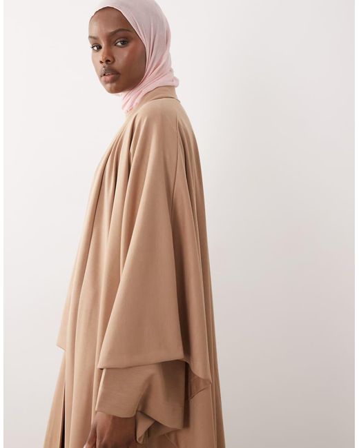 Caftano Abaya Lungo di Iyal in Natural
