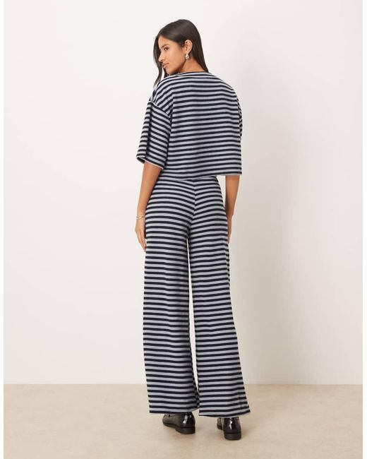 ASOS White Supersoft Co-ord Wide Leg Trousers