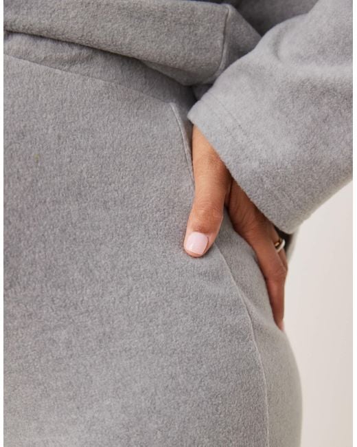 ASOS Natural Asos Design Maternity Lounge Mix & Match Lightweight Fleece legging