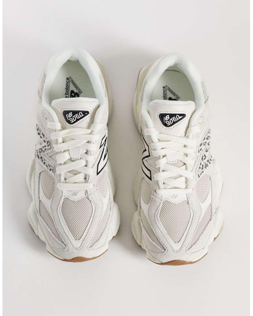 New Balance White 9060 Trainers