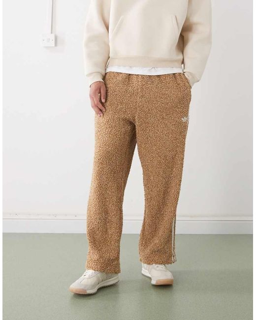 Adidas Originals Natural Boucle Firebird Track Pants for men