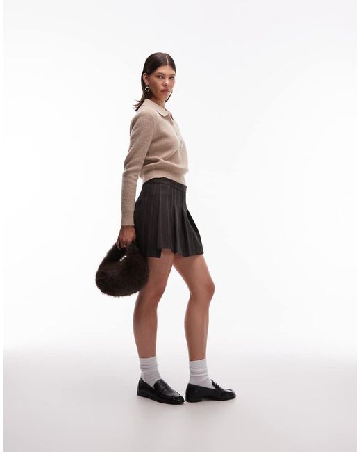 ASOS Black Tailored Mini Skirt