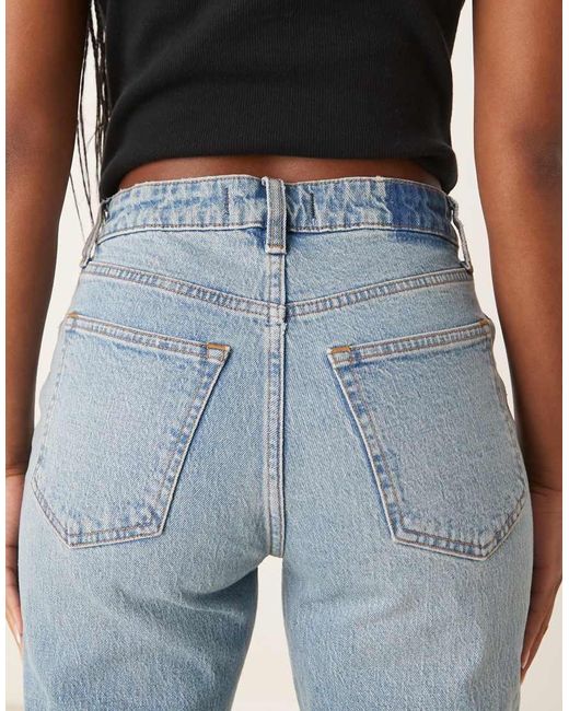 Abercrombie & Fitch Blue Curve Love High Rise 90's Relaxed Jeans
