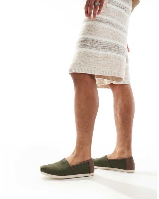 TOMS Green Alpargata Classic Shoe for men