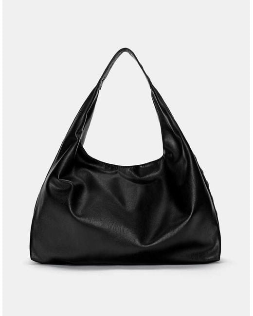 Pull&Bear Black Studded Tote Bag