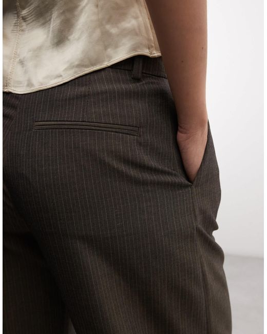 Weekday Brown Dara Suit Pants
