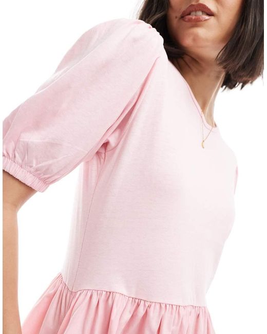 Vestito Midi Ibrido di Threadbare in Pink
