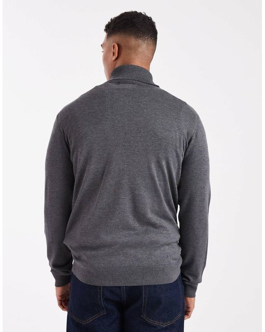 Threadbare – rollkragenpullover in Blue für Herren