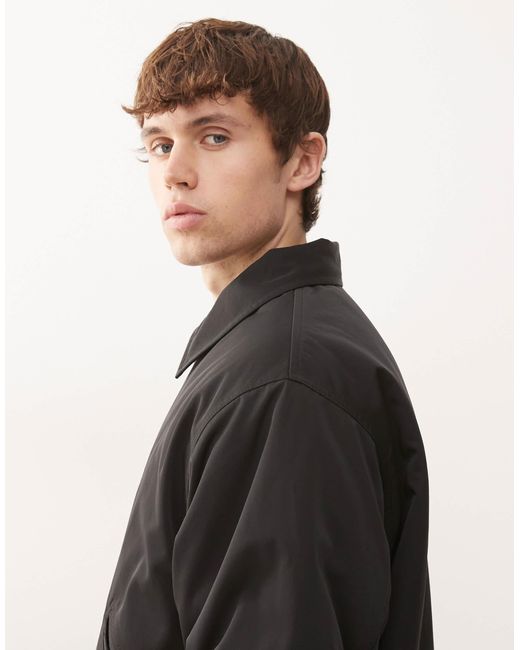 Weekday Black Nylon Jacket for men