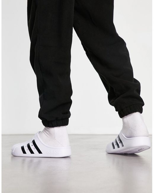 Adidas Originals – adilette – clog-slider in Black für Herren