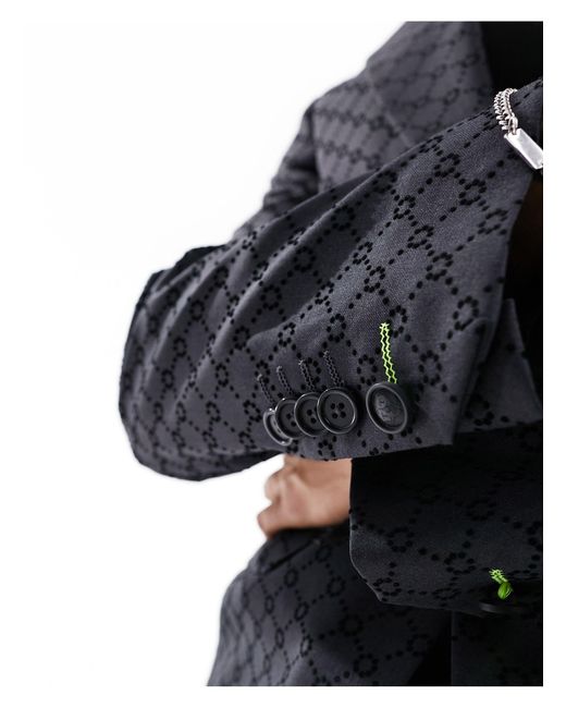 Twisted Tailor Black Kei Suit Jacket for men