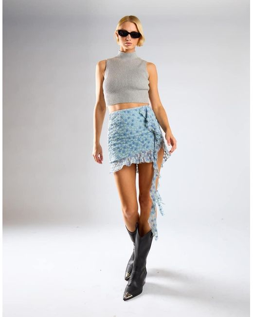 Glamorous Blue Mini Skirts